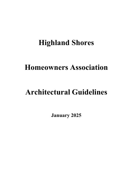 First page of the ARC Guidelines document
